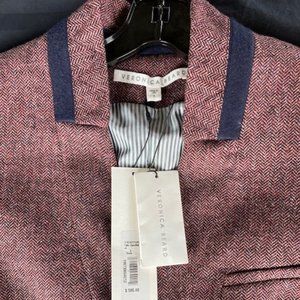 NWT Veronica Beard Tate Upcollar Jacket - Rose